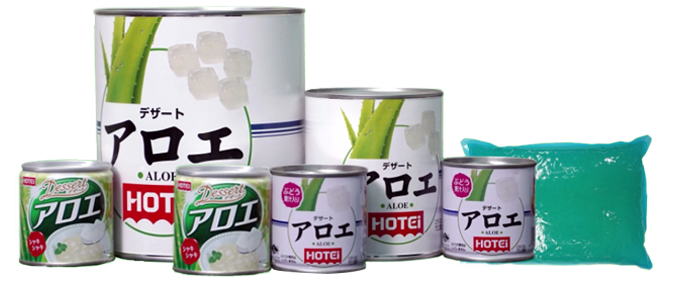 Canned aloe vera : products of Pranbrui Hotei